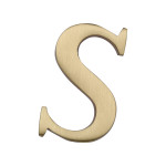 M Marcus Heritage Brass Letter S - Pin Fix 51mm